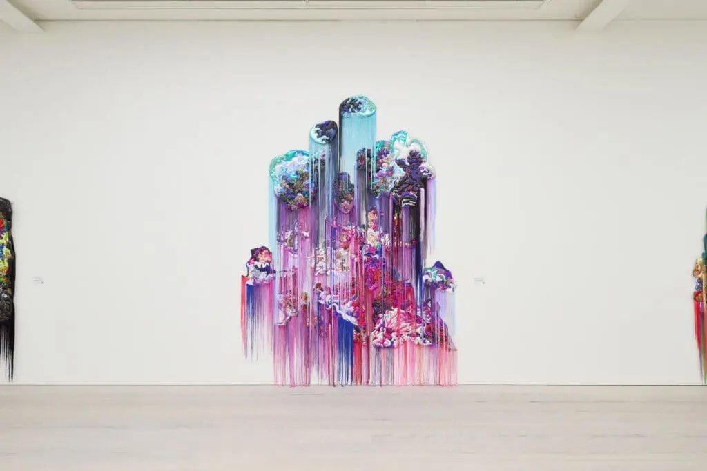 Installation view of Anne von Freyburg's exhibition at Saatchi Gallery, 'Filthy Cute', 2025. 