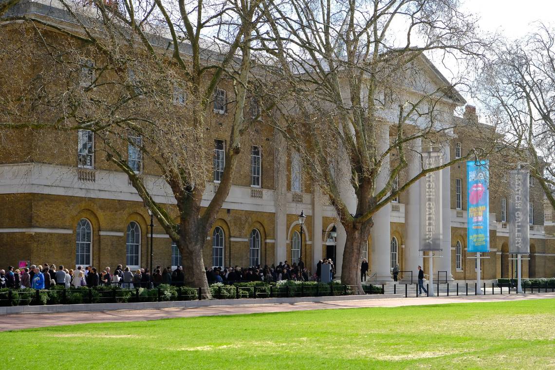 Crowds queue for Rolling Stones’ “Exhibitionism” at Saatchi Gallery