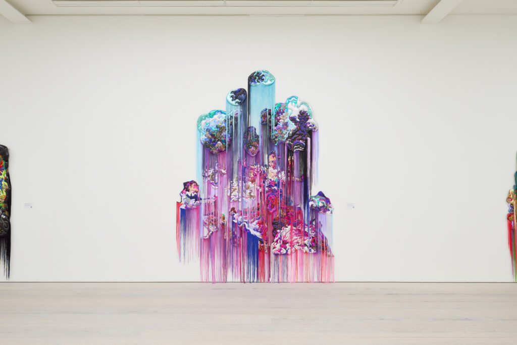 Installation view of Anne von Freyburg's exhibition at Saatchi Gallery, 'Filthy Cute', 2025. 