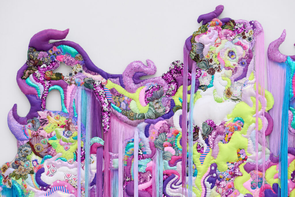 Installation view of Anne von Freyburg's exhibition at Saatchi Gallery, 'Filthy Cute', 2025. 