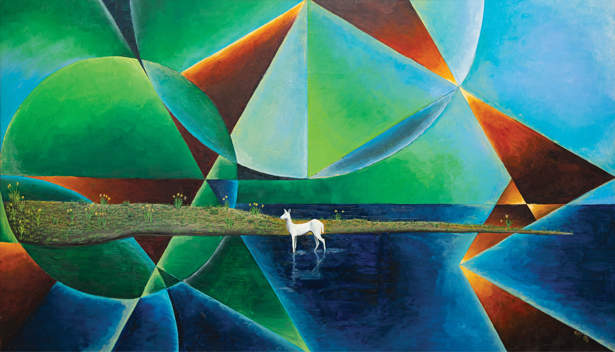 Image of work shown as part of A. R. Turner at Saatchi Gallery, London Art Collective 2025