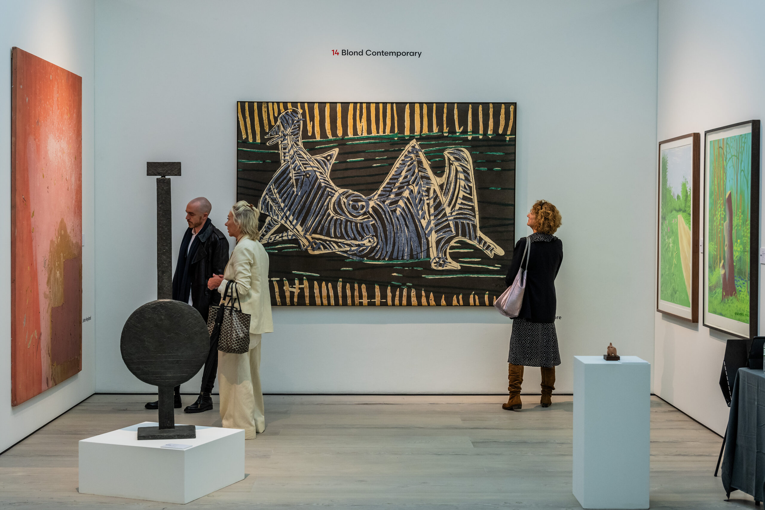 Promotional imagery for British Art Fair Saatchi Gallery 2025 taken from BAF 2024.