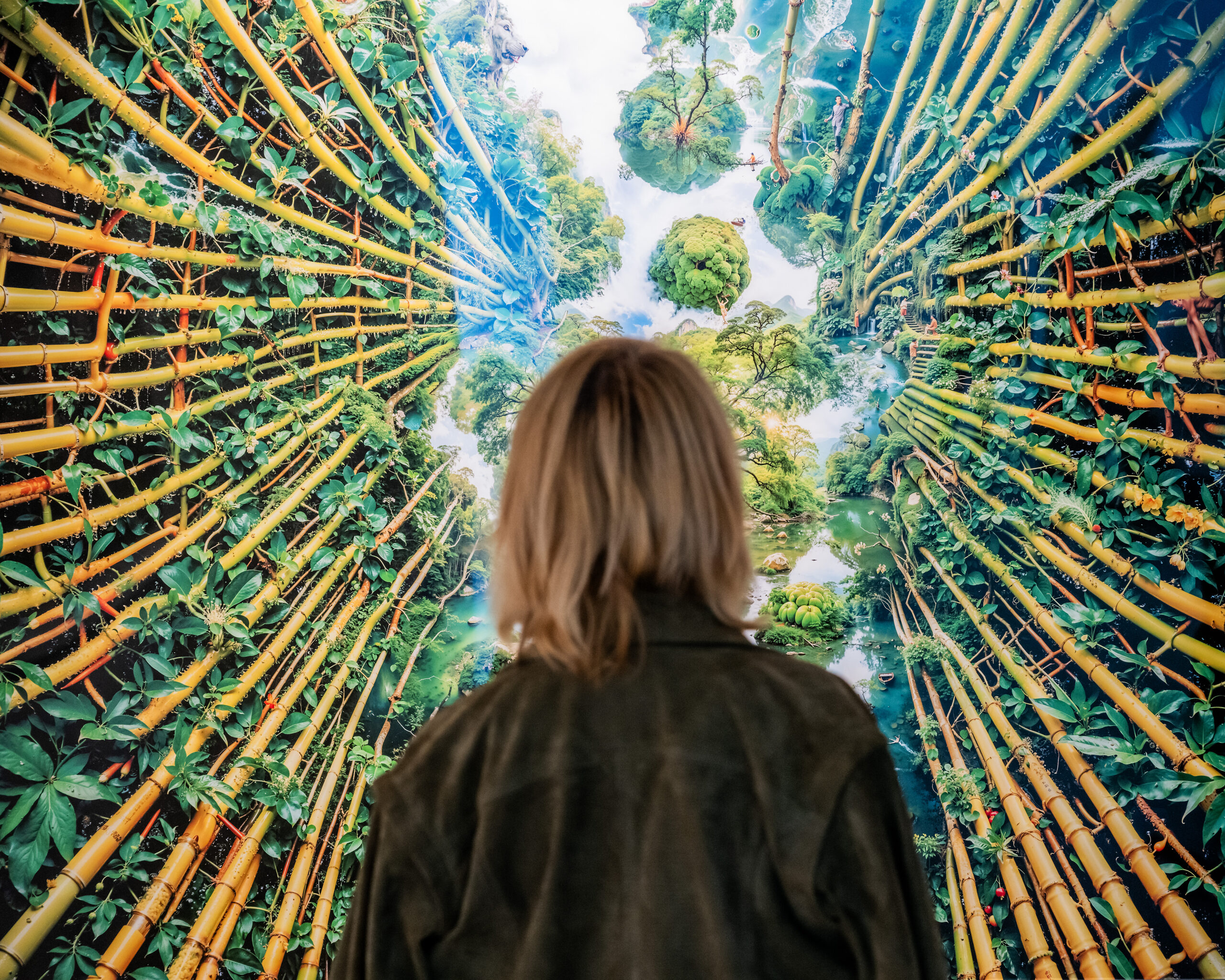 Promotional imagery for British Art Fair Saatchi Gallery 2025 taken from BAF 2024.
