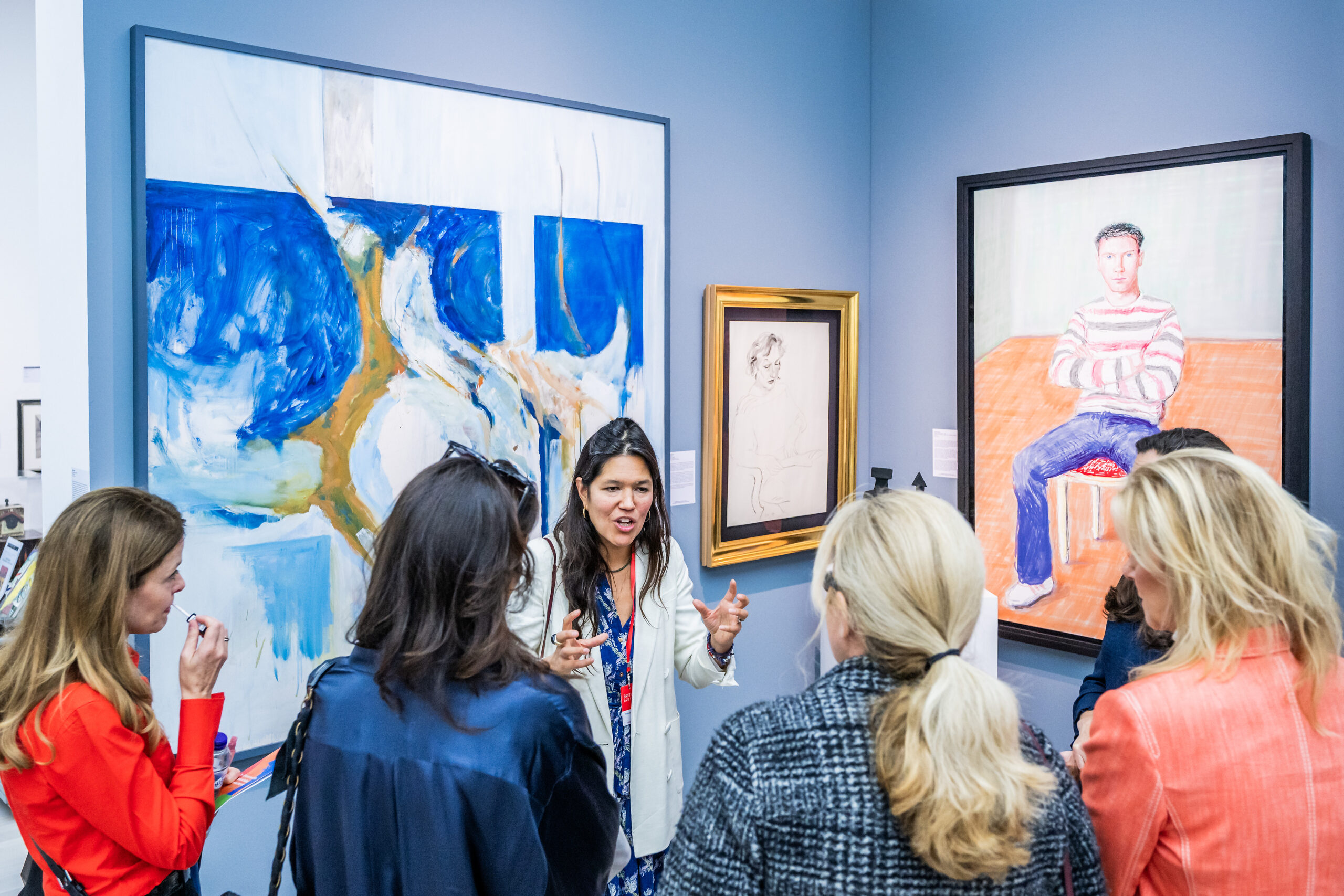 Promotional imagery for British Art Fair Saatchi Gallery 2025 taken from BAF 2024.
